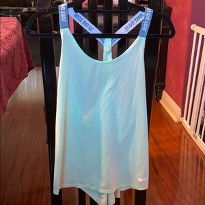 Nike light green workout top